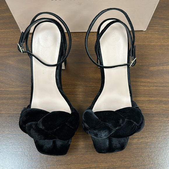 Loeffler Randall Fae Platform Sandal in Black Velvet - Picture 6 of 14